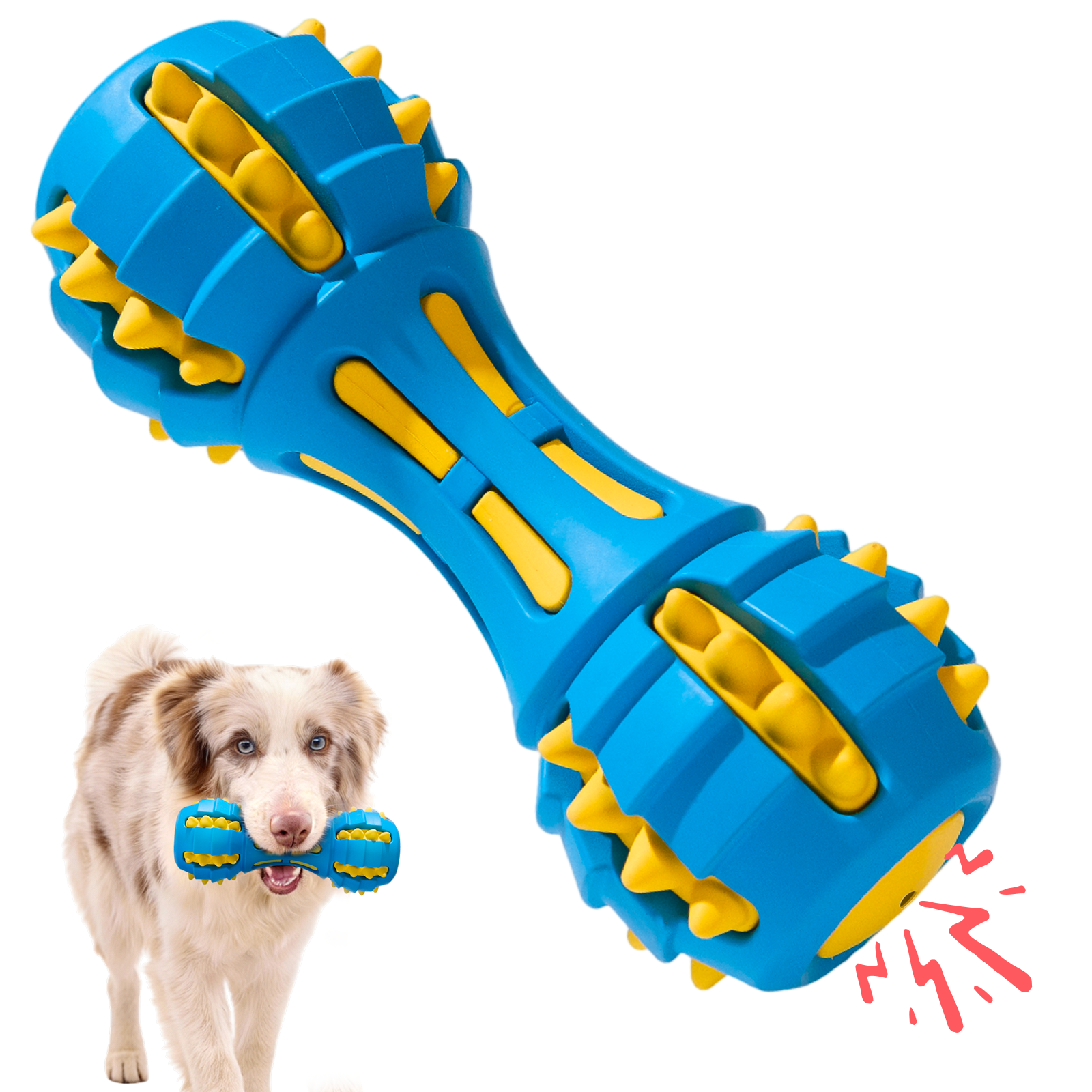 GnawBell Dog Chew Toy (Blue)