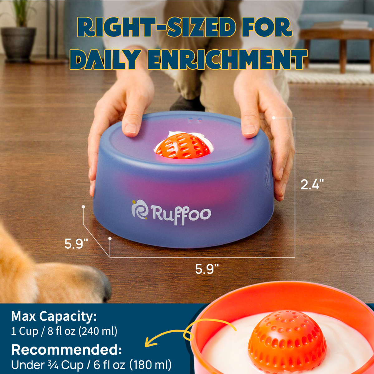 RolliPop Dog Lick Bowl