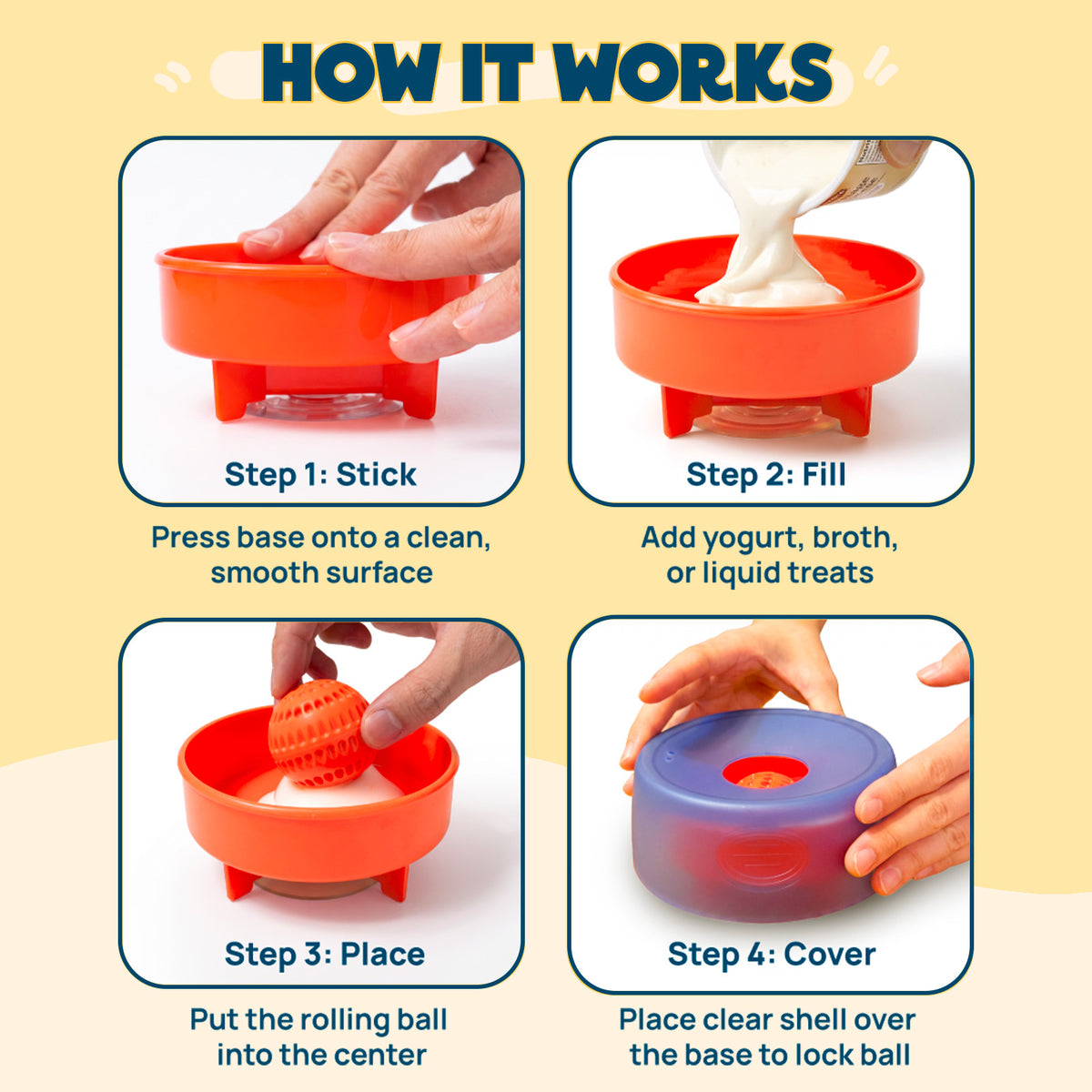 RolliPop Dog Lick Bowl