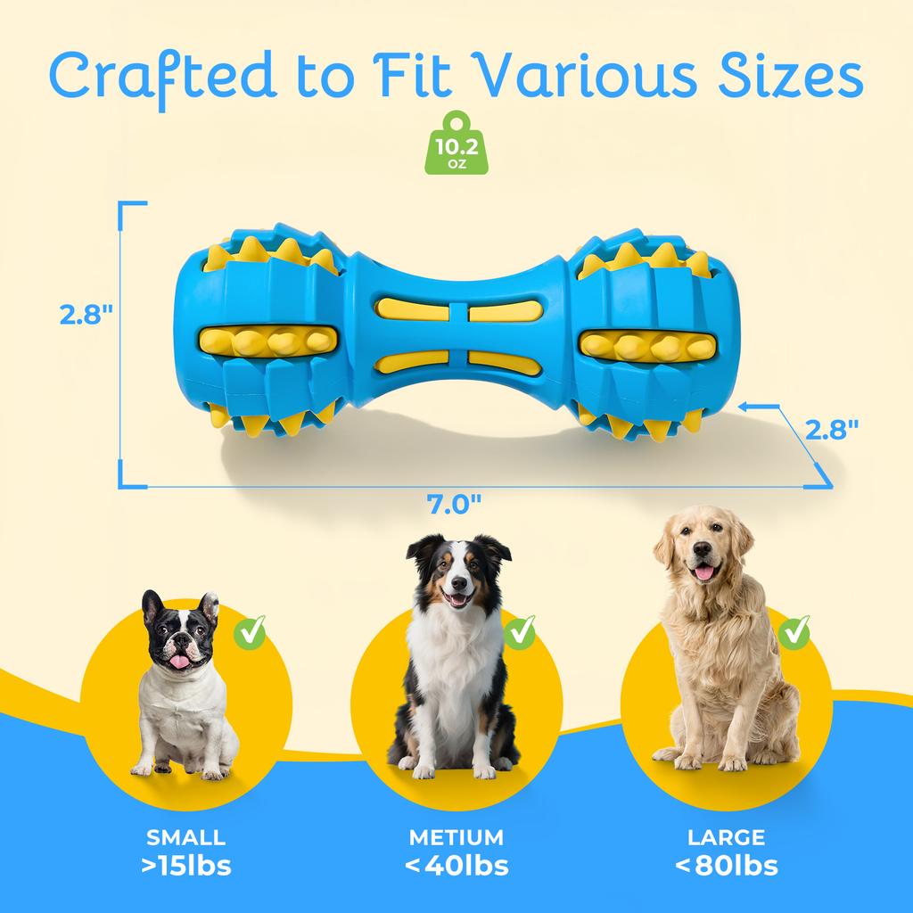 GnawBell Dog Chew Toy (Blue)