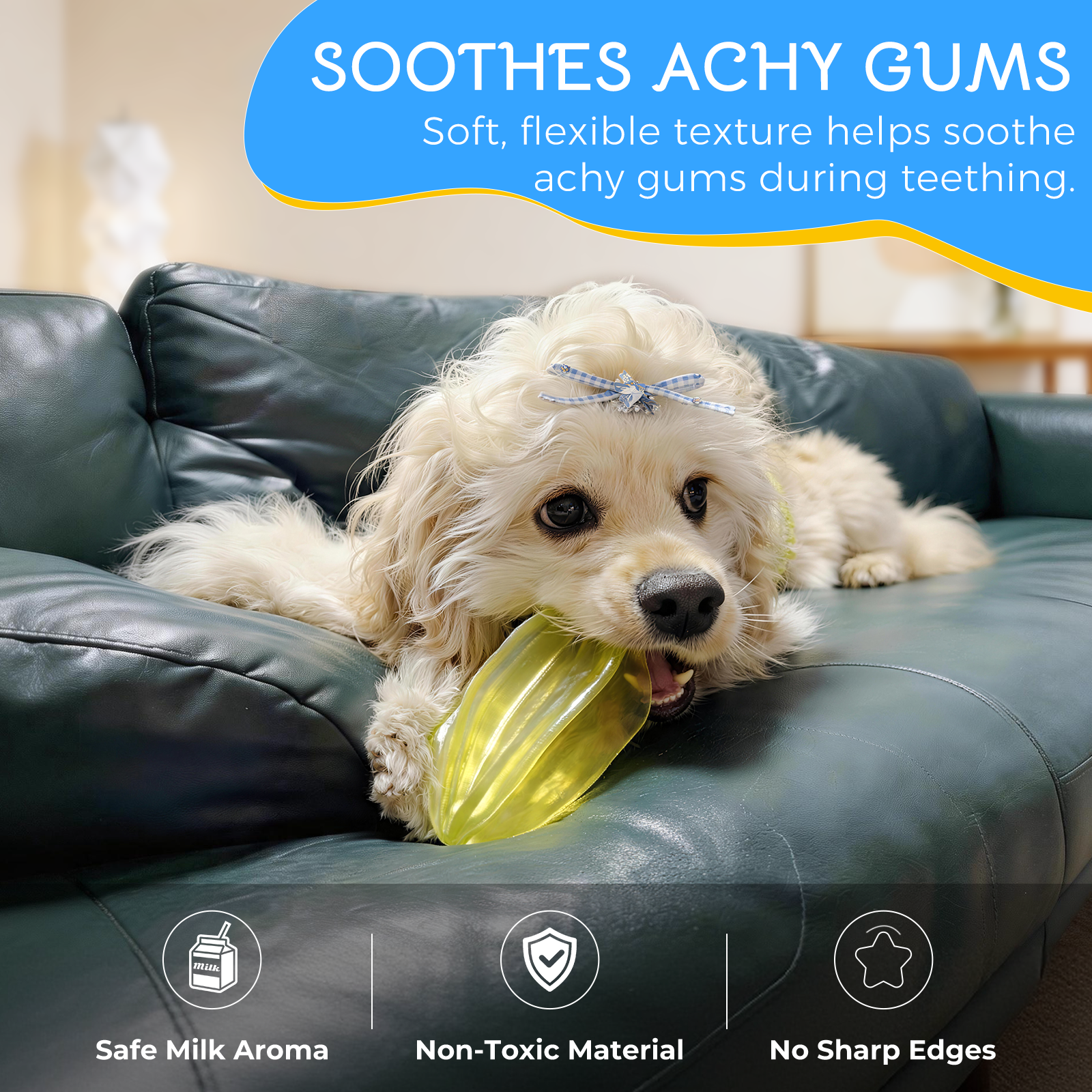 NibbleFru Dog Teething Chew Toy