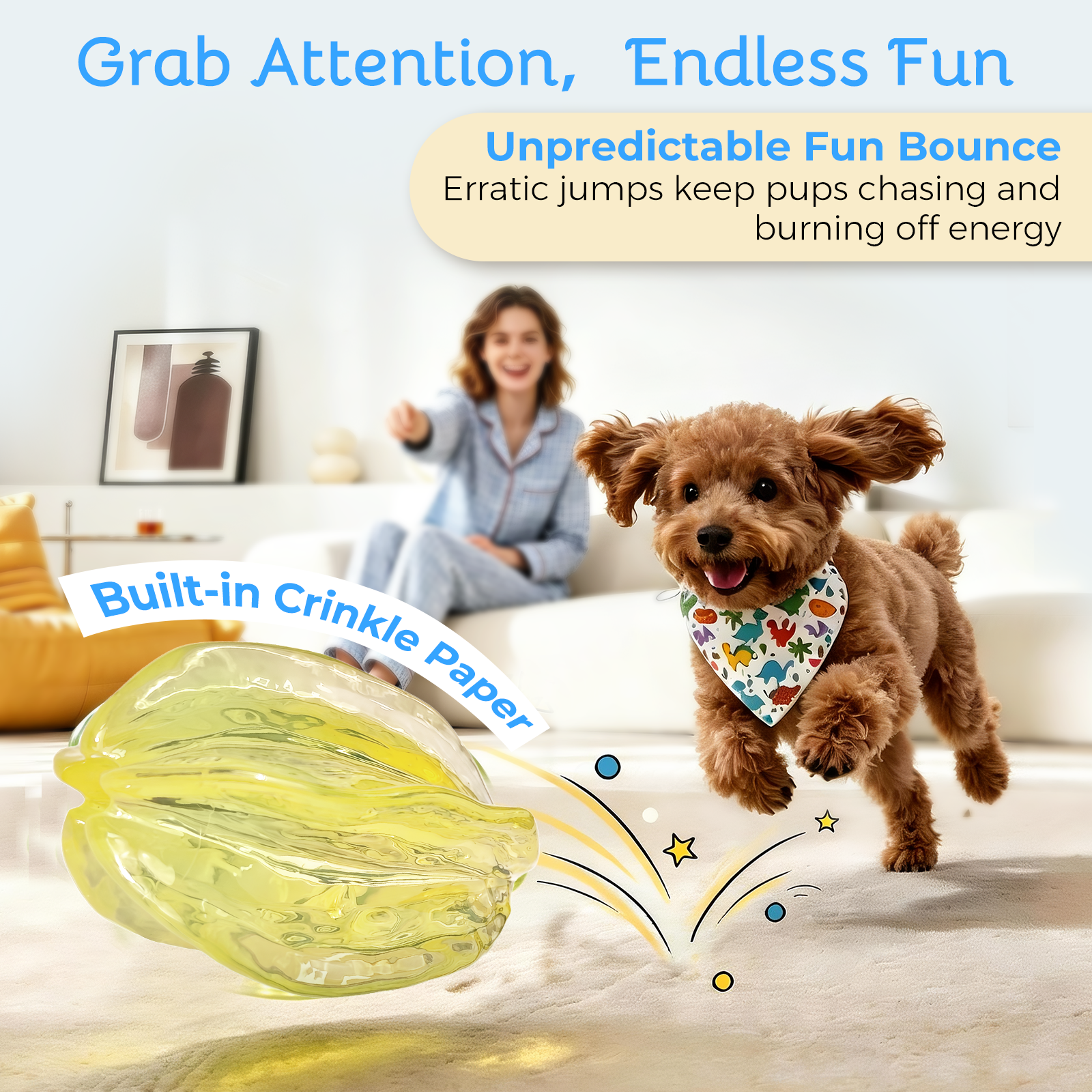 NibbleFru Dog Teething Chew Toy
