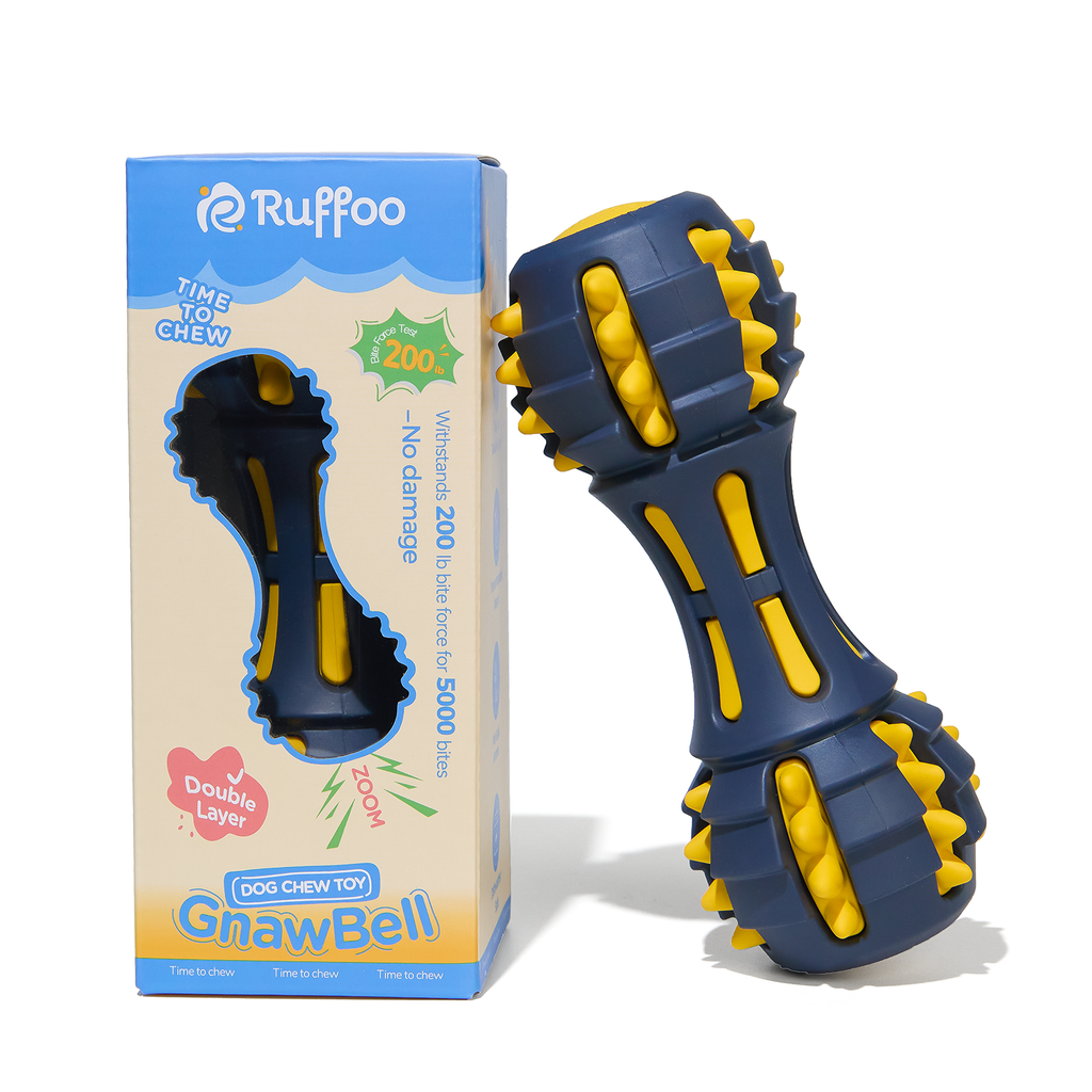 GnawBell Dog Chew Toy (Gray)