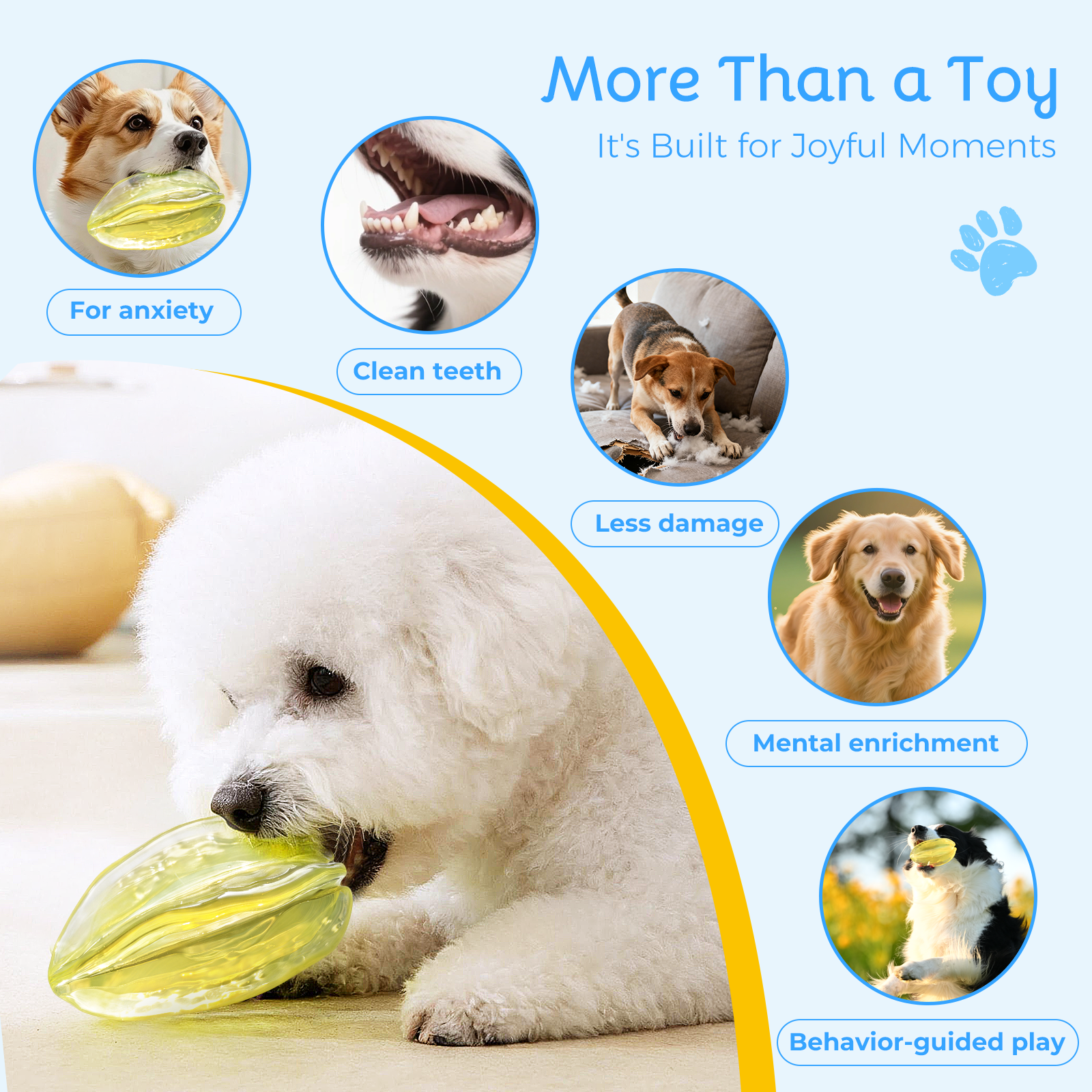 NibbleFru Dog Teething Chew Toy